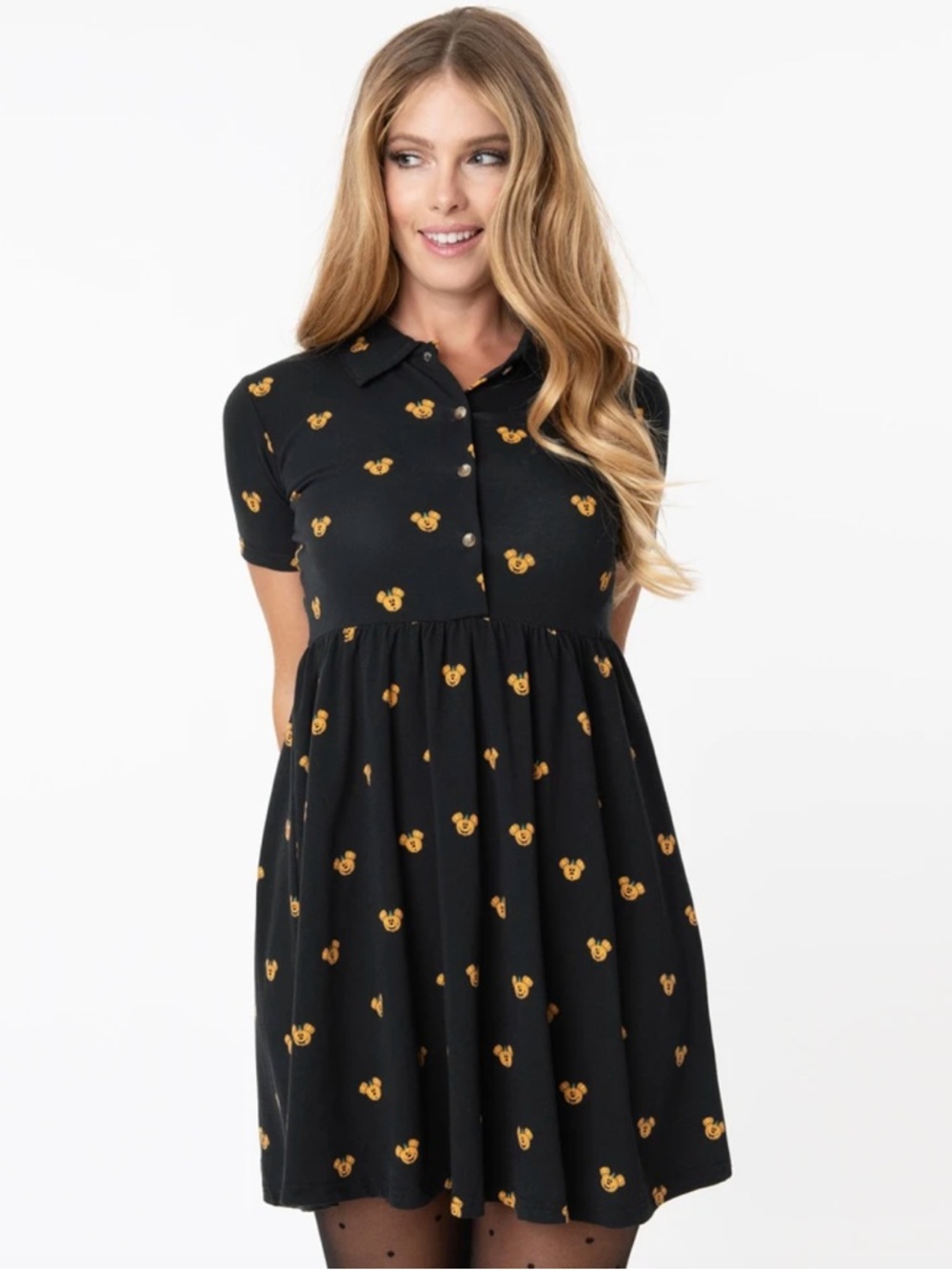 Mickey Pumpkin Halloween Cakeworthy Collared Dress Size 3XL